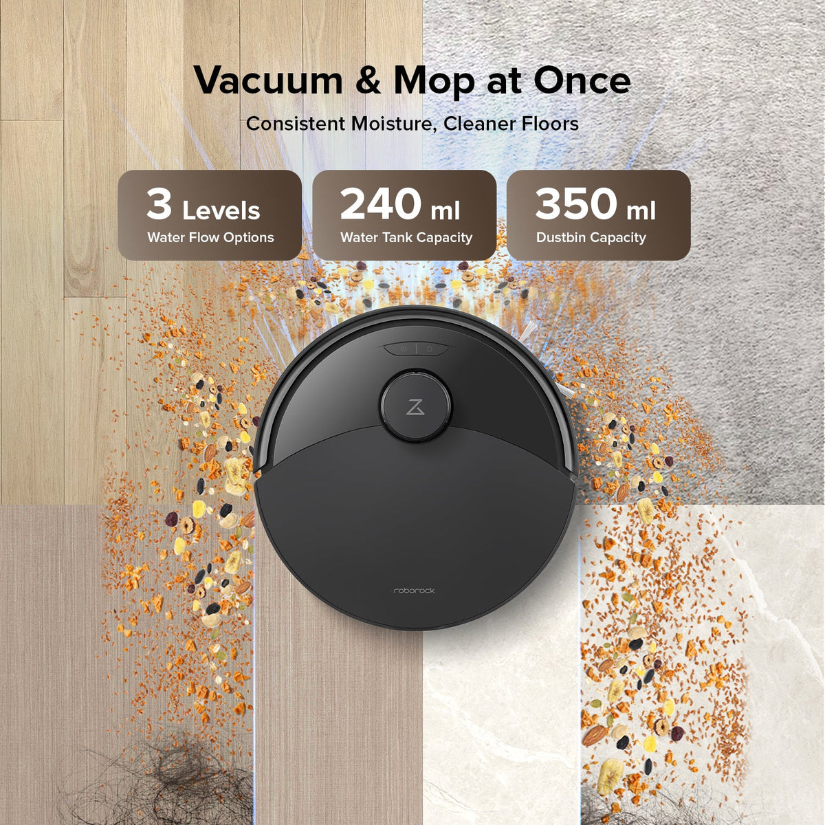 Roborock Q10 X5+ Robot Vacuum and Mop with Auto-Empty Dock