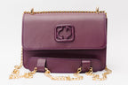 The Maneadero Purple Leather Handbag