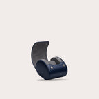 1 Watch Travel Case Vegan Leather Watch Roll (Midnight Blue)