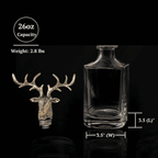 Gold Stag Deer Decanter