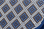The Nampula Sax Blue Glitter Leather Handbag