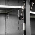 72 inch Rolling Tool Chest with Light & Power Strips, Workbench, Upper Cabinets & Pegboard