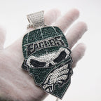 Newest Sports Team Logo Bandit Skull  Pendant Necklace – Iced Out Hip Hop Jewelry for True Fans