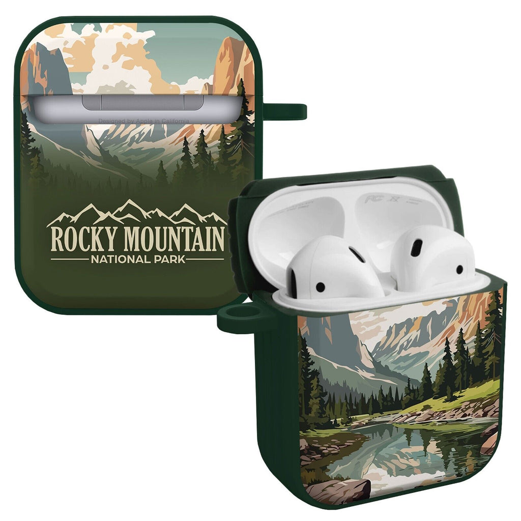 National Parks Rocky Mountain HDX Apple Airpods Gen 1 & 2 Case Cover