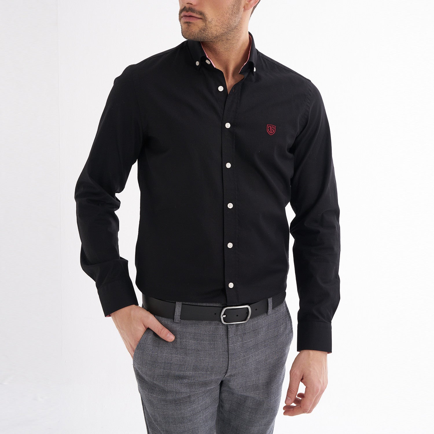 Emilio Button-Up Shirt // Black