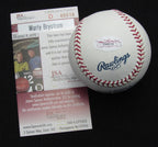 Marty Bystrom Signed/Auto Yankees 100th OML Baseball JSA 186758