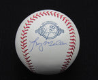 Larry Milbourne Signed/Auto Yankees 100th OML Baseball MAB 187086