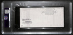 Johnny Unitas Signed 1/14/99 Check PSA/DNA MINT 9 188671