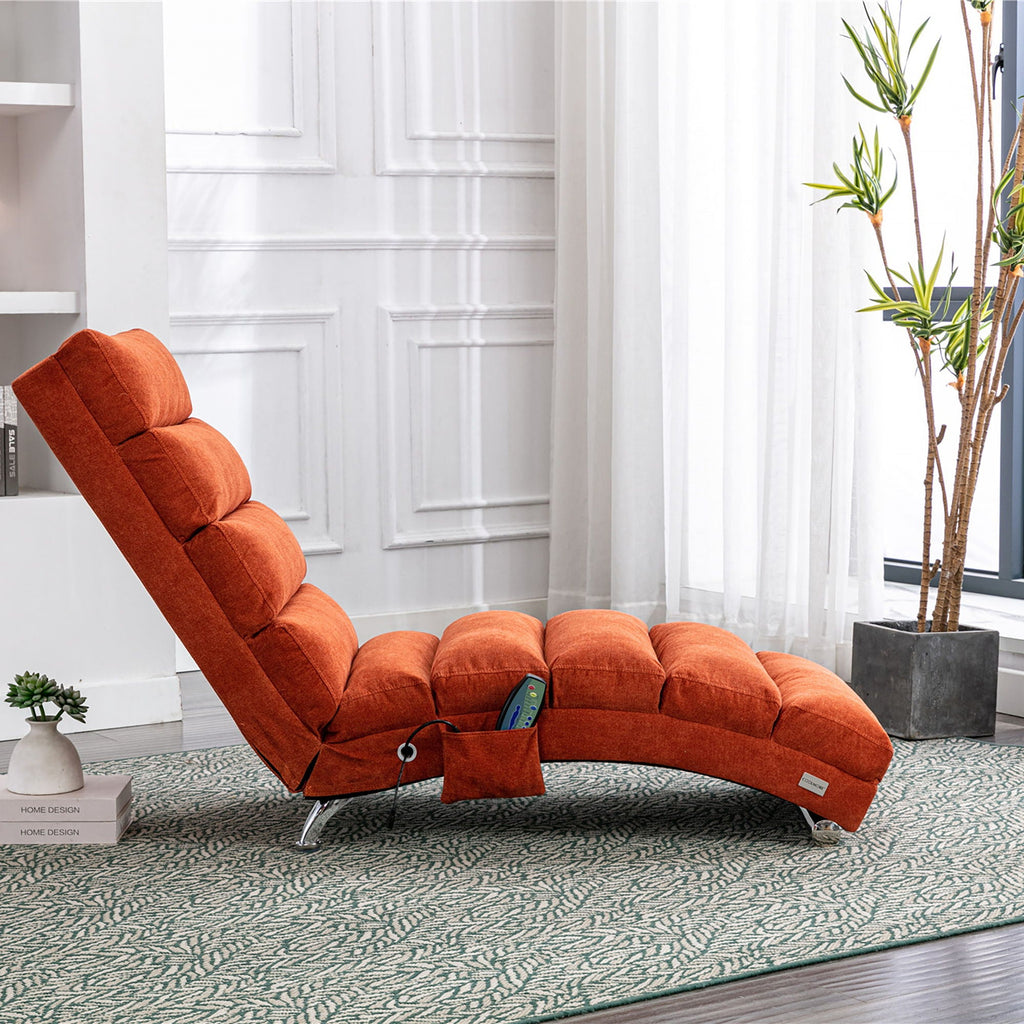 Massage Chaise Lounge Indoor, Ergonomic Electric Massage Lounger