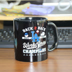 Los Angeles Dodgers Back-to-Back Champions Mug – World Series Ceramic Coffee Cup, Fan Collectible Gift