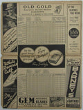 1937 New York Giants MEL OTT  vs. Brooklyn Dodgers Score Card 148922