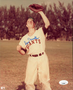 Don Mueller Autographed 8x10 Photo New York Giants JSA 177887