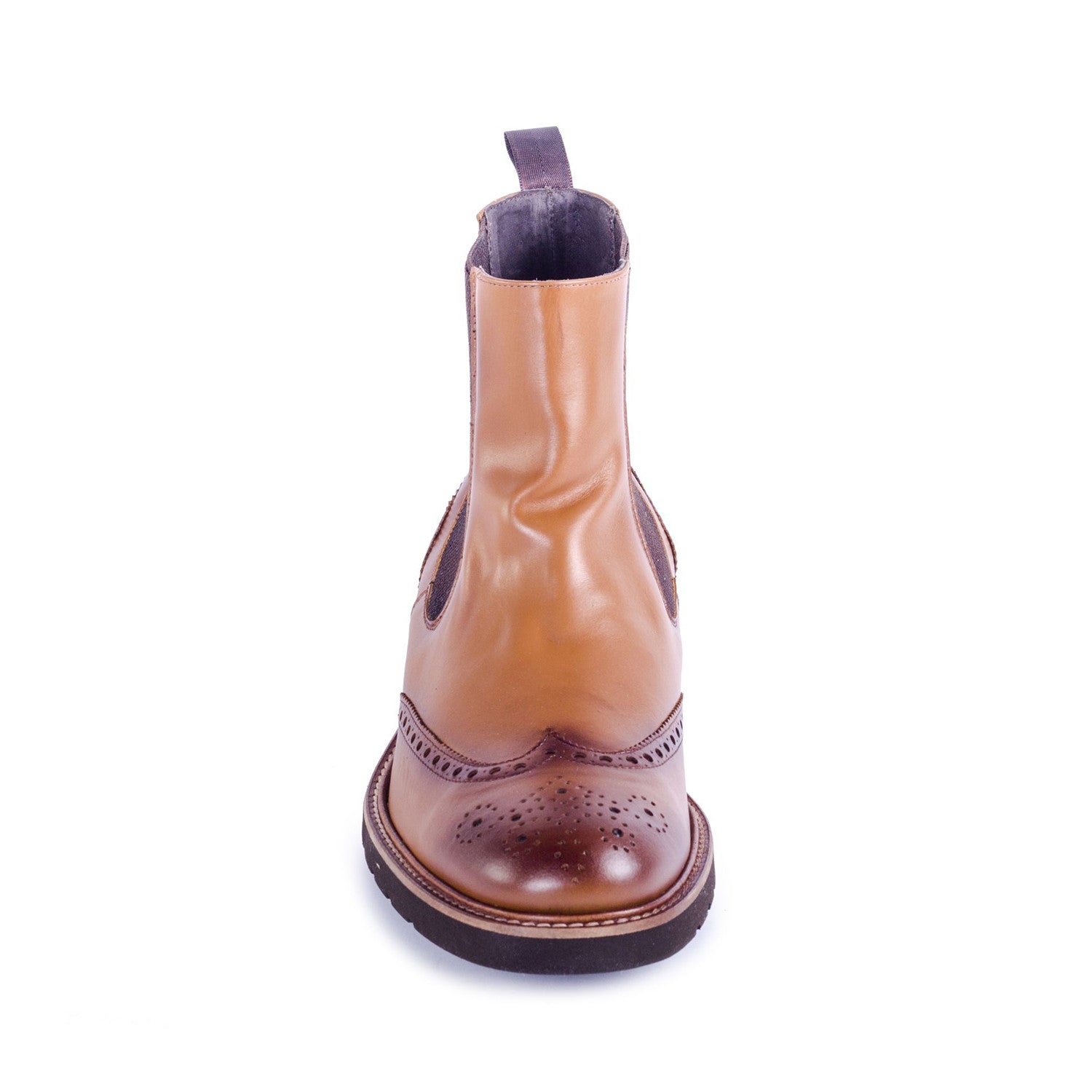 Velsi Leather Chelsea Boot // Cognac