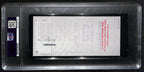 Johnny Unitas HOF Signed/Auto 2001 Bank Check Colts PSA/DNA MINT 9 192613