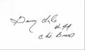 Garry Lyle Chicago Bears  Signed/Autographed 3x5 Index Card  189529