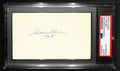 Clair Bee HOF Signed 3x5 Index Card Baltimore Bullets Coach PSA/DNA 185476