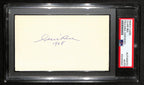 Clair Bee HOF Signed 3x5 Index Card Baltimore Bullets Coach PSA/DNA 185476