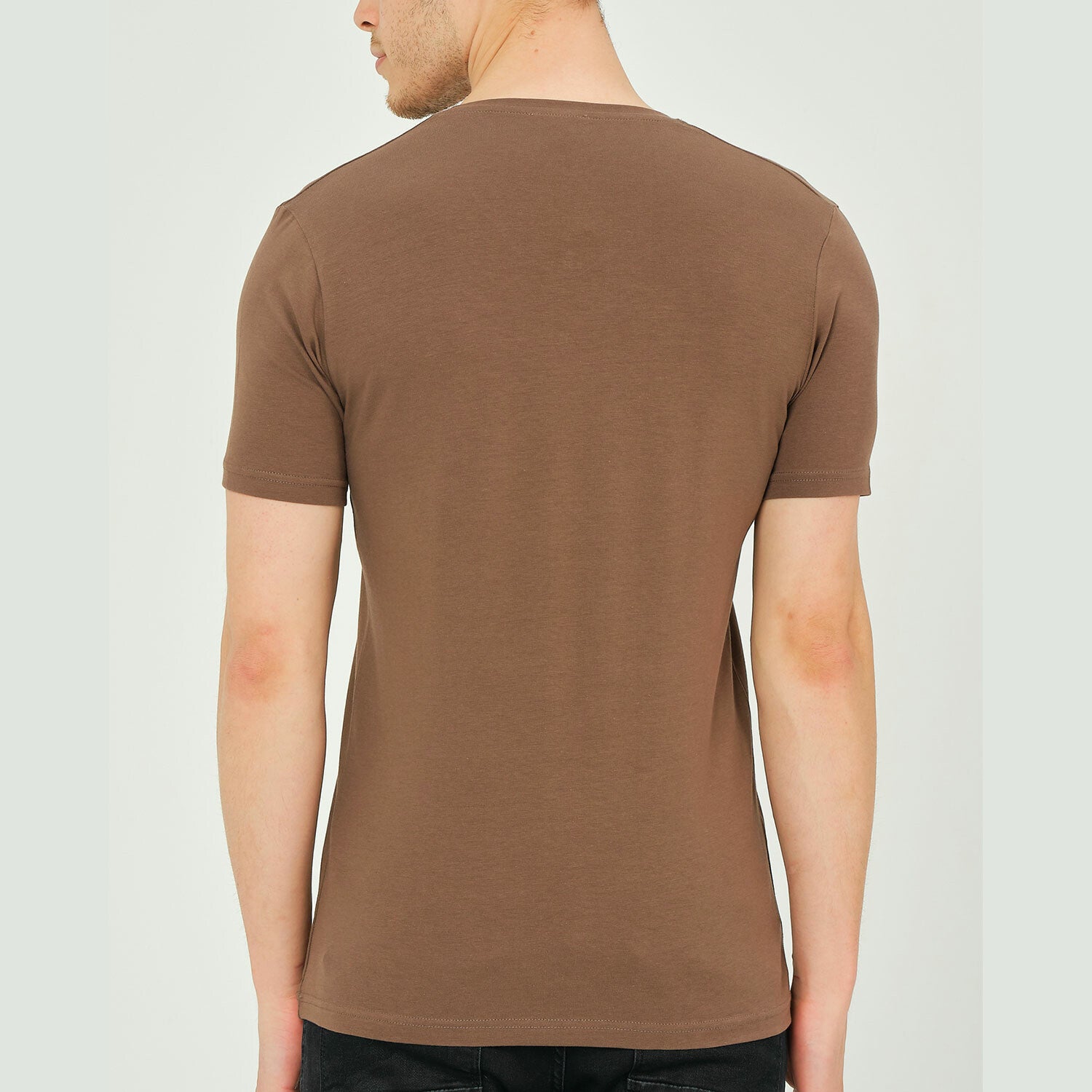 Alex V-Neck Shirt // Brown