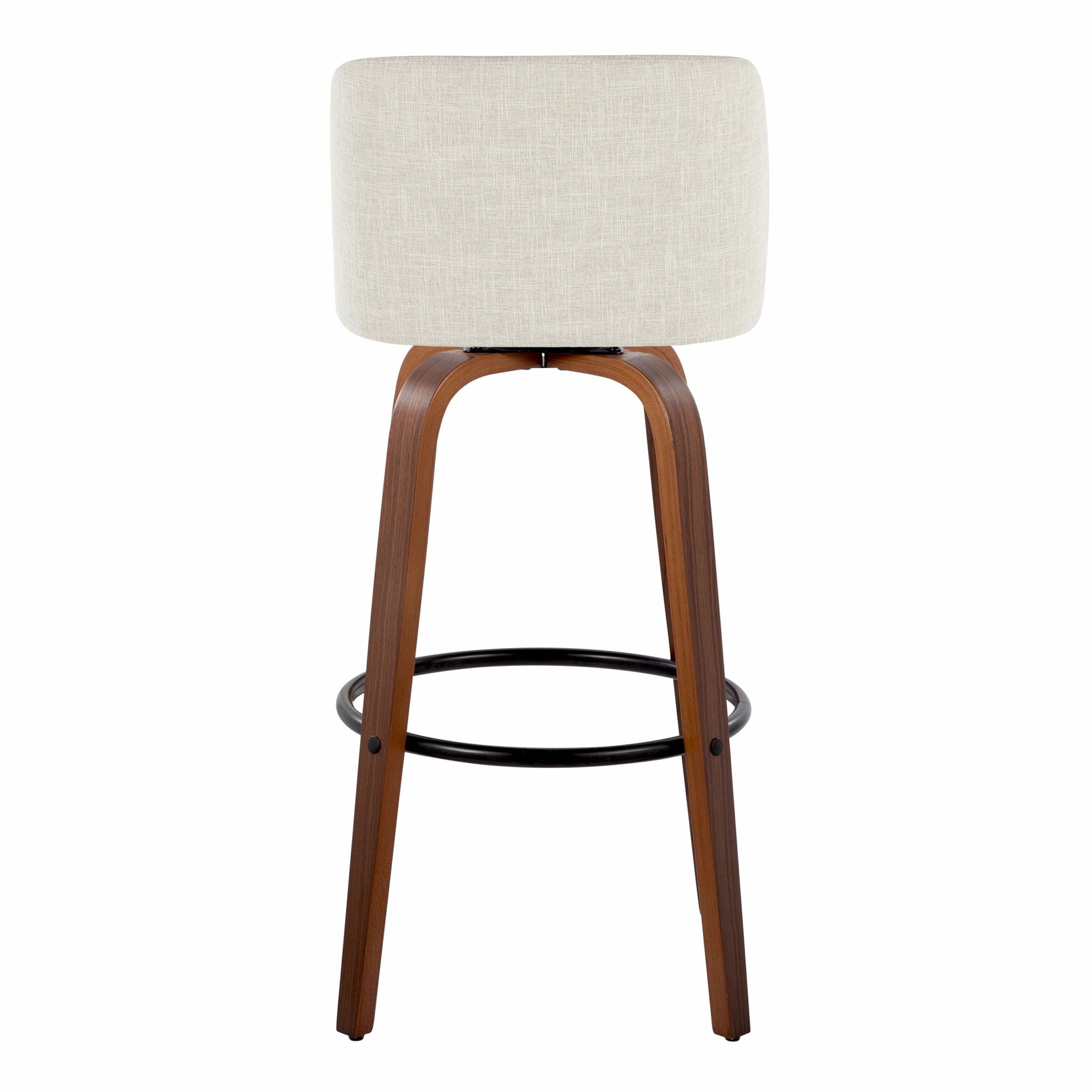 Toriano - Contemporary Fixed Height Barstool Swivel And Round