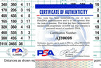 Jack Nicklaus Masters Signed/Autographed Augusta Score Card PSA/DNA 165475