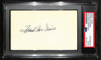 Frank McGuire HOF Signed/Auto 3x5 Index Card Phila Wizzards PSA/DNA 188588