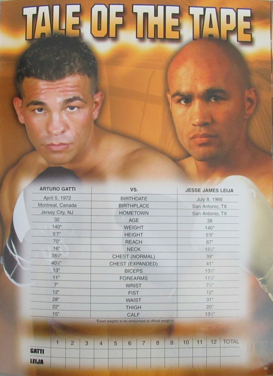 Arturo Gatti vs. Jesse James Leija 2005 Super Light Weight Champ Program 162277