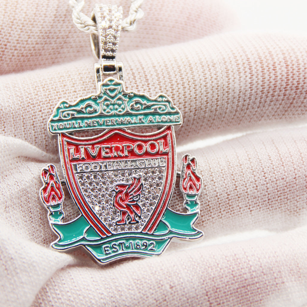 Liverpool Football Club Necklace – LFC Crest Pendant Jewelry Gift for Fans