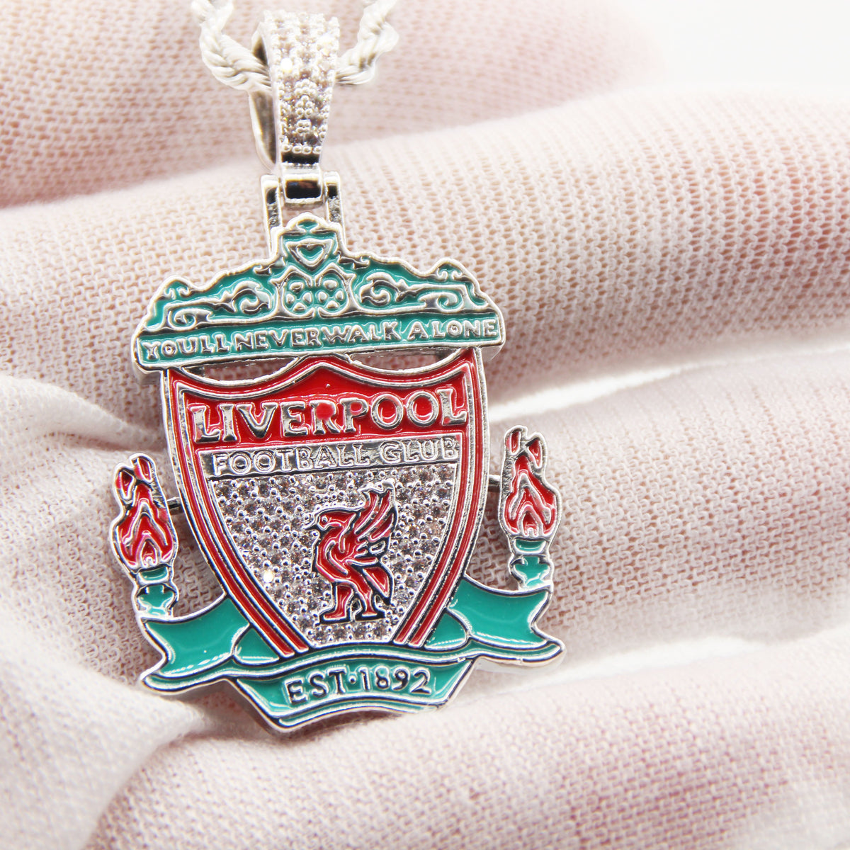 Liverpool Football Club Necklace – LFC Crest Pendant Jewelry Gift for Fans