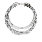 1.53ct Diamond Hoop Earrings 10KT White Gold