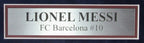 Lionel Messi Signed/Autographed FC Barcelona Soccer Jersey Framed Beckett 190099