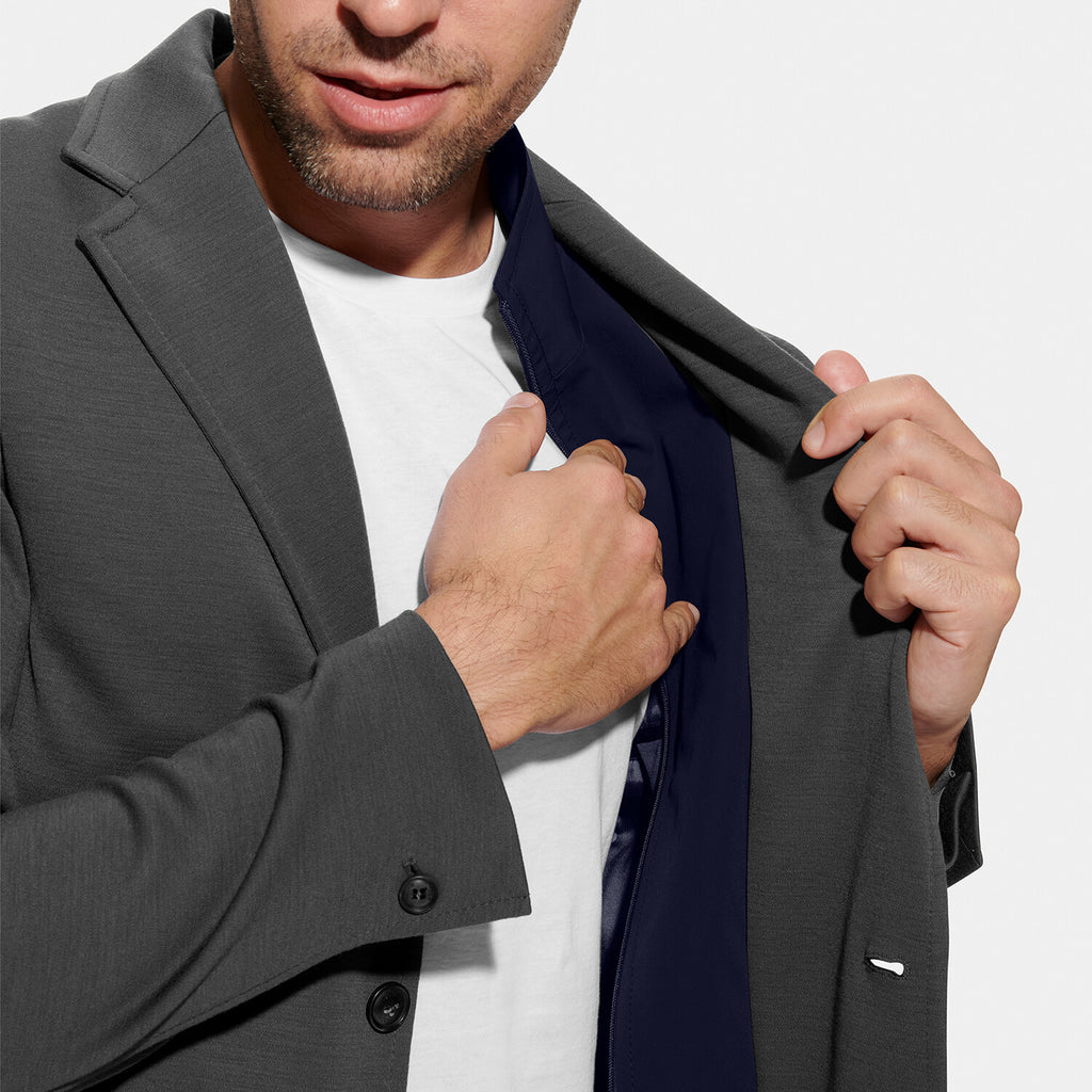 Lightweight Jersey Blazer // Charcoal