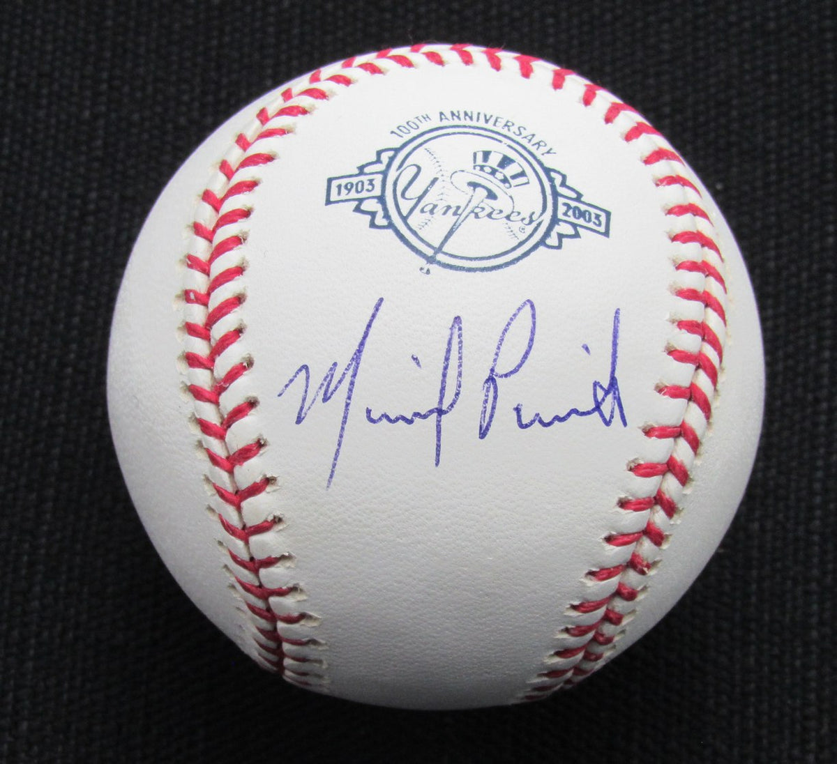 Michael Pineda Signed/Auto Yankees 100th OML Baseball MAB 187059