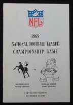 1968 NFL Super Bowl II Media/Press Guide Colts vs. Browns 188815