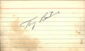 Tony Bartirome Pittsburgh Pirates d.2018 Signed/Auto  3x5 Index Card 162628