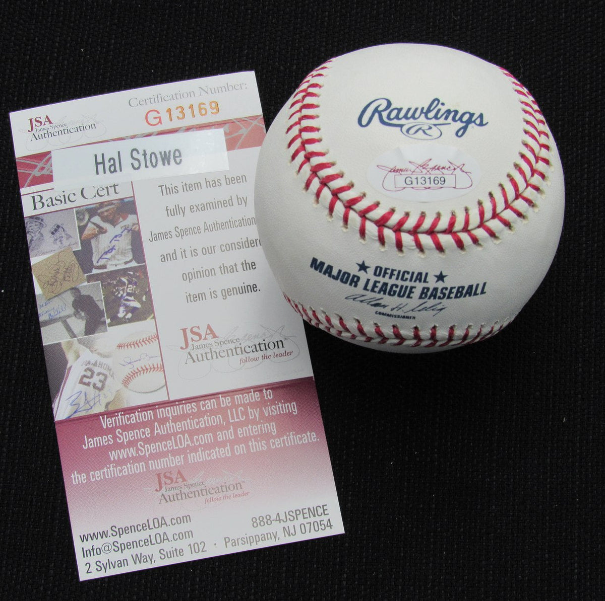 Hal Stowe Signed/Auto Yankees 100th OML Baseball JSA  186783
