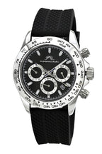 Preston Sport Silicone Silver Tone & Black Men's Watch 1037APRR