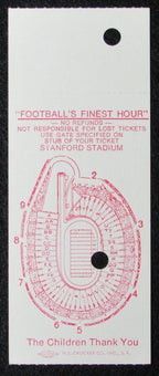 1980 East vs. West Shrine Game Ticket Stub Stanford Stadium HOF Stephenson