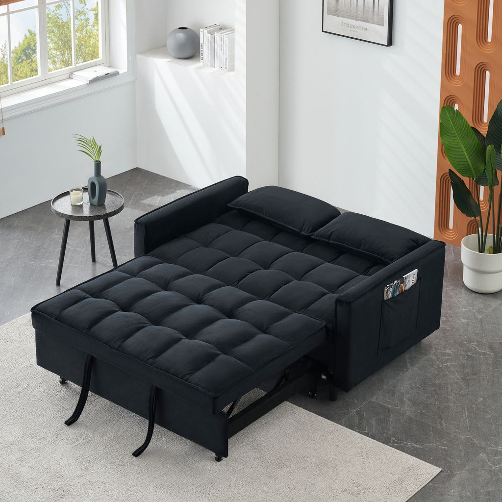 Sofa Bed With Pockets, 3 In 1 Convertible