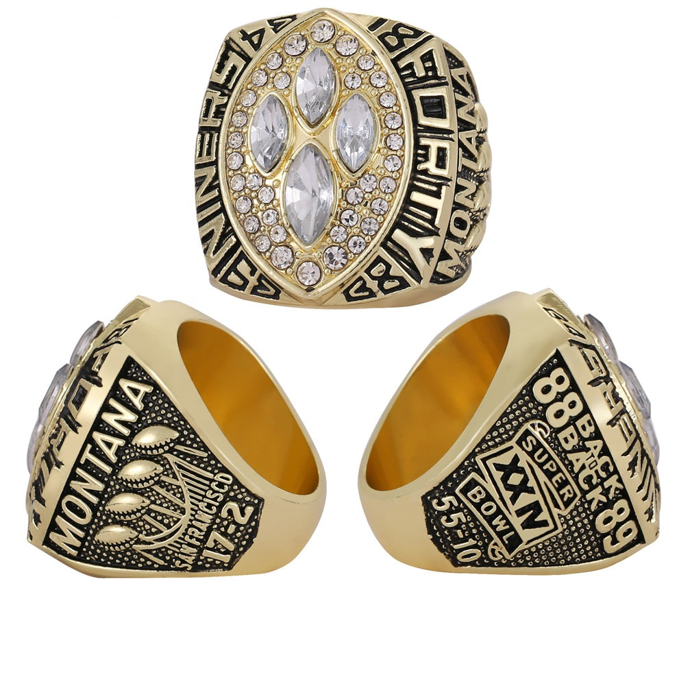 San Francisco 49ers Dynasty Era Ring & Trophy Set – Championship Replica Collector Display