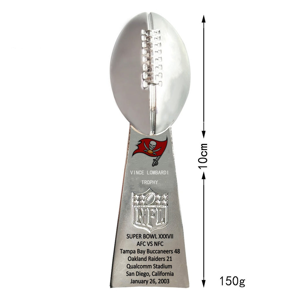Tampa Bay Buccaneers Championship Ring & Trophy Set – 2003 & 2021 Collectible with Display Box