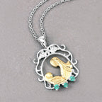 0.09 Carat Genuine Emerald .925 Sterling Silver Pendant
