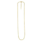 Endless Adjustable Cable Chain in 14k Yellow Gold (1.70 mm)