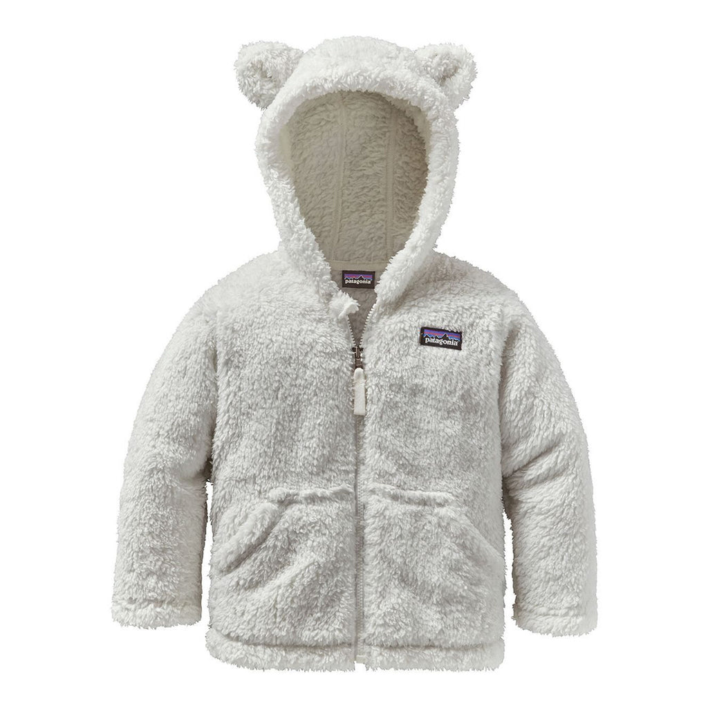 Toddler's // Furry Friends Fleece Hooded Jacket // Birch White