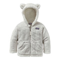 Toddler's // Furry Friends Fleece Hooded Jacket // Birch White