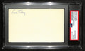 Dave Tobey HOF Signed/Auto 3x5 Index Card NBA Referree PSA/DNA 188559