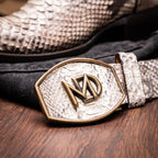 Western Collection Kansas // Python Leather Cowboy Boot // Natural