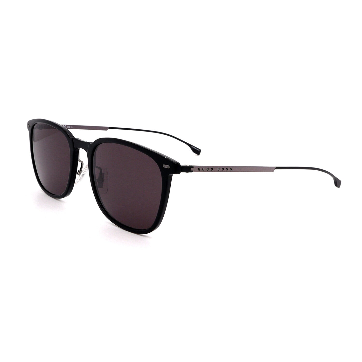 Hugo Boss // Men's 0974-S-807 Rectangular Sunglasses // Black