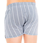 100% Cotton Boxers // Garnet + Gray Stripes // Pack of 2