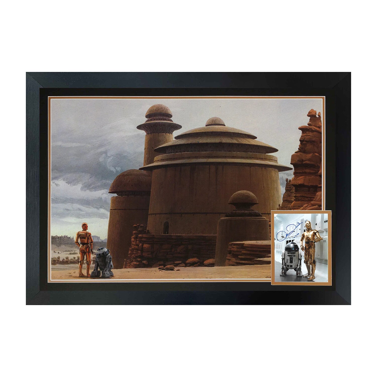 Anthony Daniels // Signed C-3PO & R2-D2 - Framed