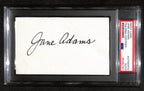 Jane Adams Signed 3x5 Index Card "Frazier" PSA/DNA 183943